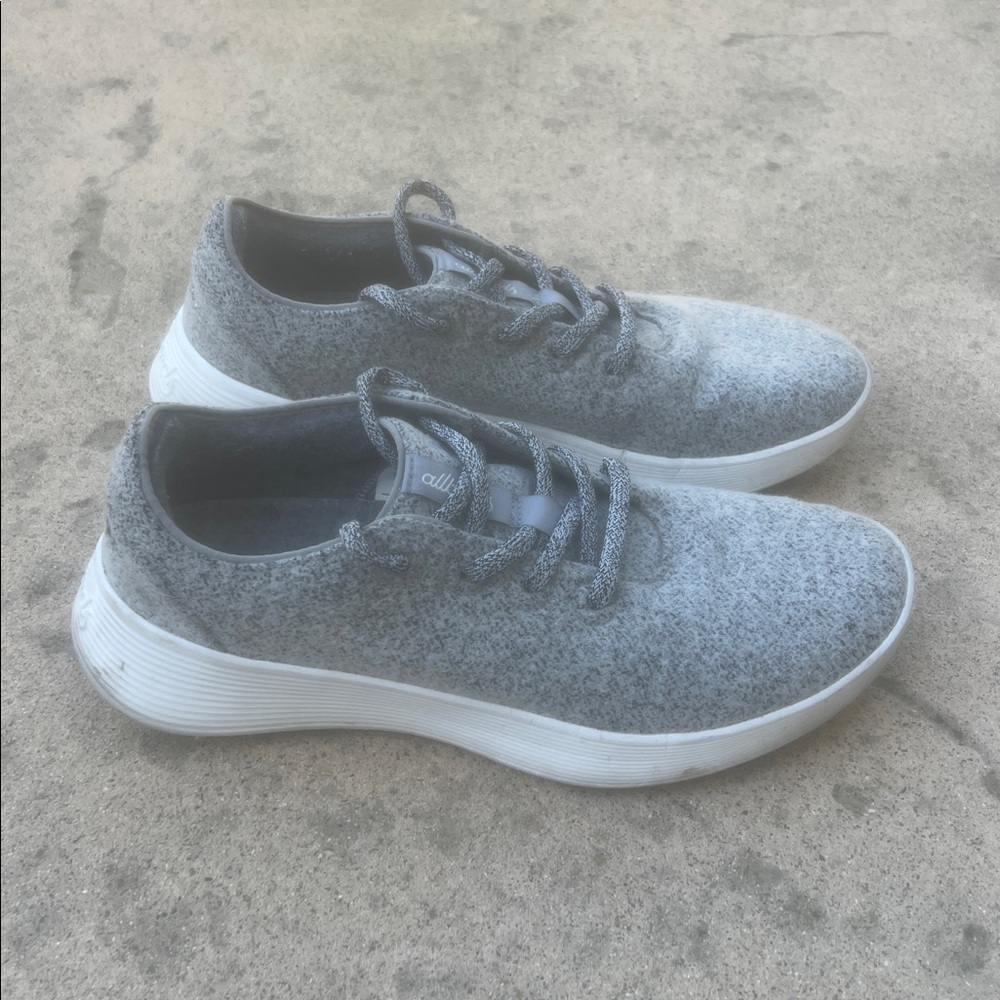 allbirds Men's Grey Wool Running Sneakers Men's Size 11 - Picture 2 of 7